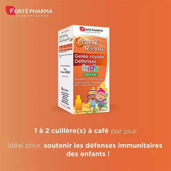 Forté Pharma Forté Royal Gelée Royale Défenses Kids Sirop enfant Flacon 125ml