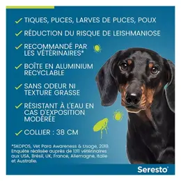 Seresto Petit Chien Collier Anti-Puces et Anti-Tiques -8kg 2 unités