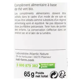 Nat & Form Bio Thé Vert 200 gélules végétales