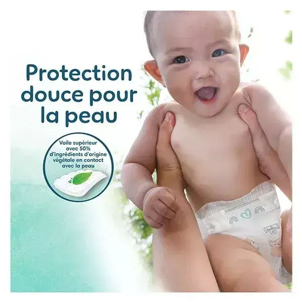 Pampers Couches Harmonie T2 (4-8 Kg) Avec Emballage Papier Recyclable