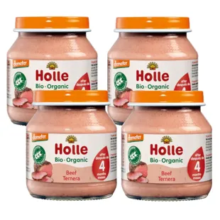 Holle Beef Baby Food +4m 4x125 gr
