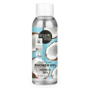 Organic Shop Daily Care Shower Gel Coconut and Shea Butter 50ml