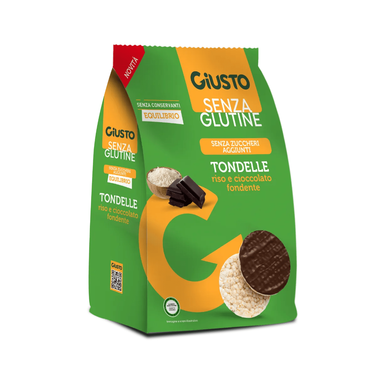 Giusto Tondelle Cioccolato Fondente Senza Glutine 60G