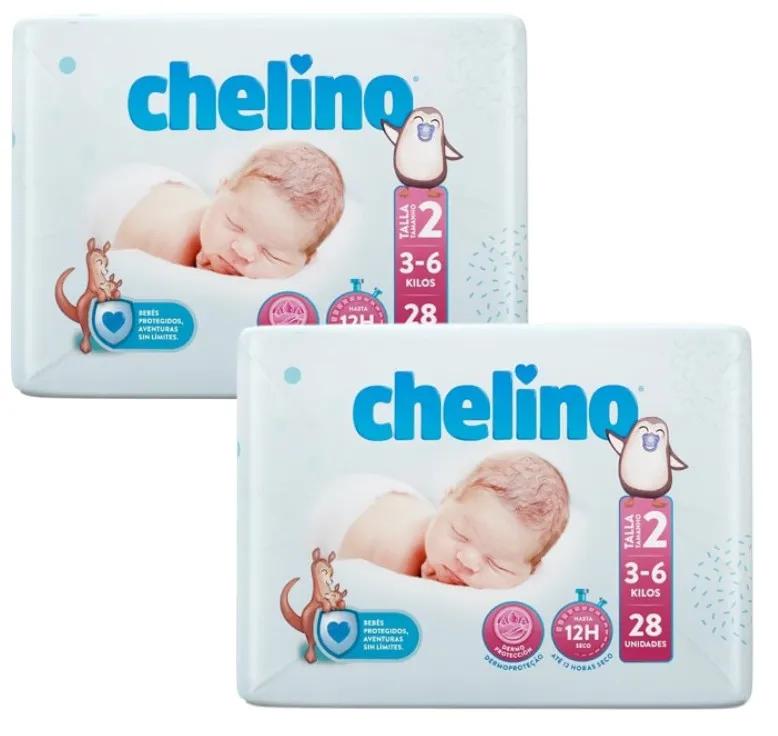 Chelino Luiers Maat 2 (3-6 Kg) 2x28 stuks