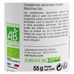 Nat & Form Bio Artichaut 200 gélules végétales