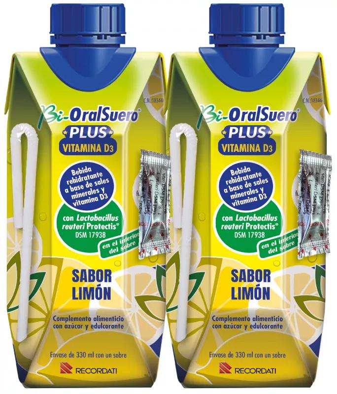 Bi-OralSuero Plus Sabor Limón 2x330 ml