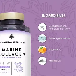 N2 Natural Nutrition Collagène Marin avec Acide Hyaluronique 150 gélules