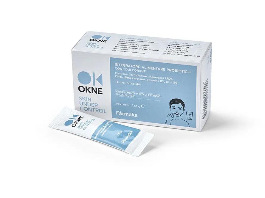 Okne Integratore Probiotico Pelle Acneica 14 Stick Orosolubili