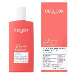 Decléor Aloé Vera Fluide Solaire Visage SPF30+ 40ml