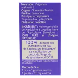 Naturactive Huile Essentielle Bio Marjolaine à Coquilles 5ml