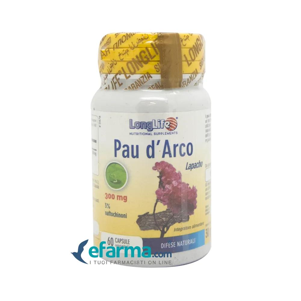 LongLife Pau D'Arco 300 mg Integratore 60 Capsule