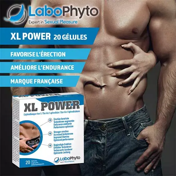 Labophyto XL POWER - stimulant sexuel rapide - 20 gélules