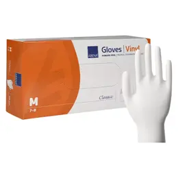 Abena Gants Vinyle Non Poudrés Taille M 100 unités