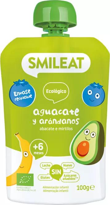 Smileat Pouch Aguacate y Arándano +9m ECO 100 gr