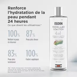 ISDIN Micellar Solution Eau Micellaire Démaquillante 4 en 1 400ml