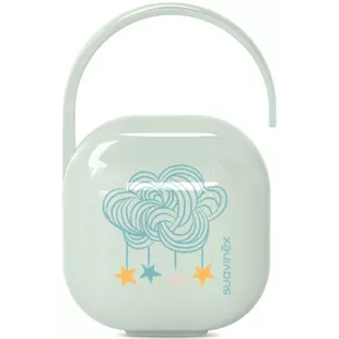 Suavinex Portachupetes con Asita Flexible para Colgar Dreams Azul