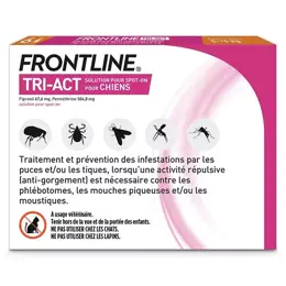 Frontline Tri-Act Chiens S 5-10 kg 6 Pipettes