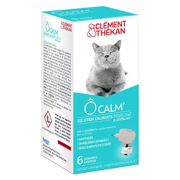 Clément Thekan Ô Calming Kit Diffuser for Cats + Bottle Refill 44ml