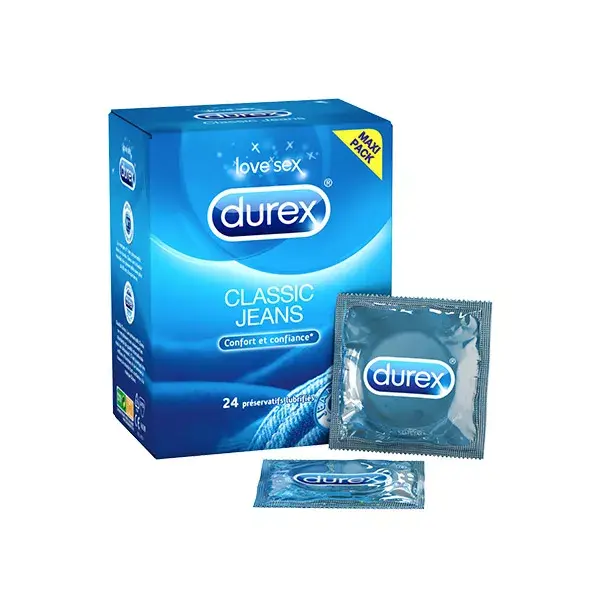 Caja de Durex Jeans de 24 condones