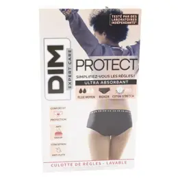 Dim Expert Care Protect Culotte de Règles Forme Boxer Flux Moyen Taille 40/42