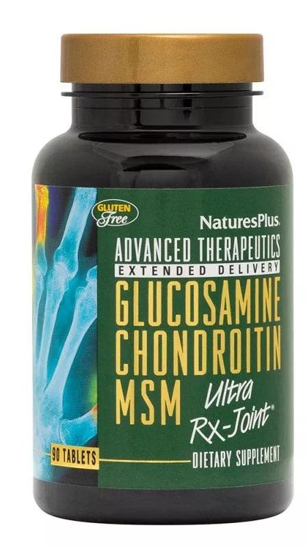 Nature's Plus Glucosamine, Chondroitin, MSM Ultra Rx-Joint 90 Comprimidos