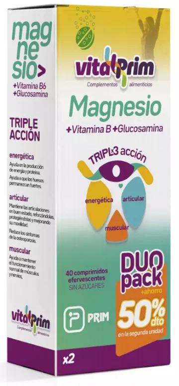 VitalPrim Magnésium Duo 40 Comprimés Effervescents