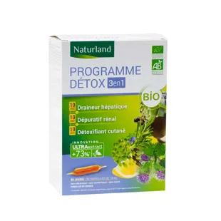 Naturland Programma Détox Bio Integratore Alimentare 30 fialette