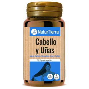 NaturTierra Hair and Nails 30 Vegetable Capsules