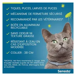 Seresto Chat Collier Anti-Puces et Anti-Tiques 1 unité