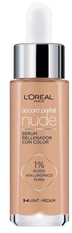 L'Oréal Paris Accord Parfait Sérum con Color Tono 3-4 Light-Medium 30 ml