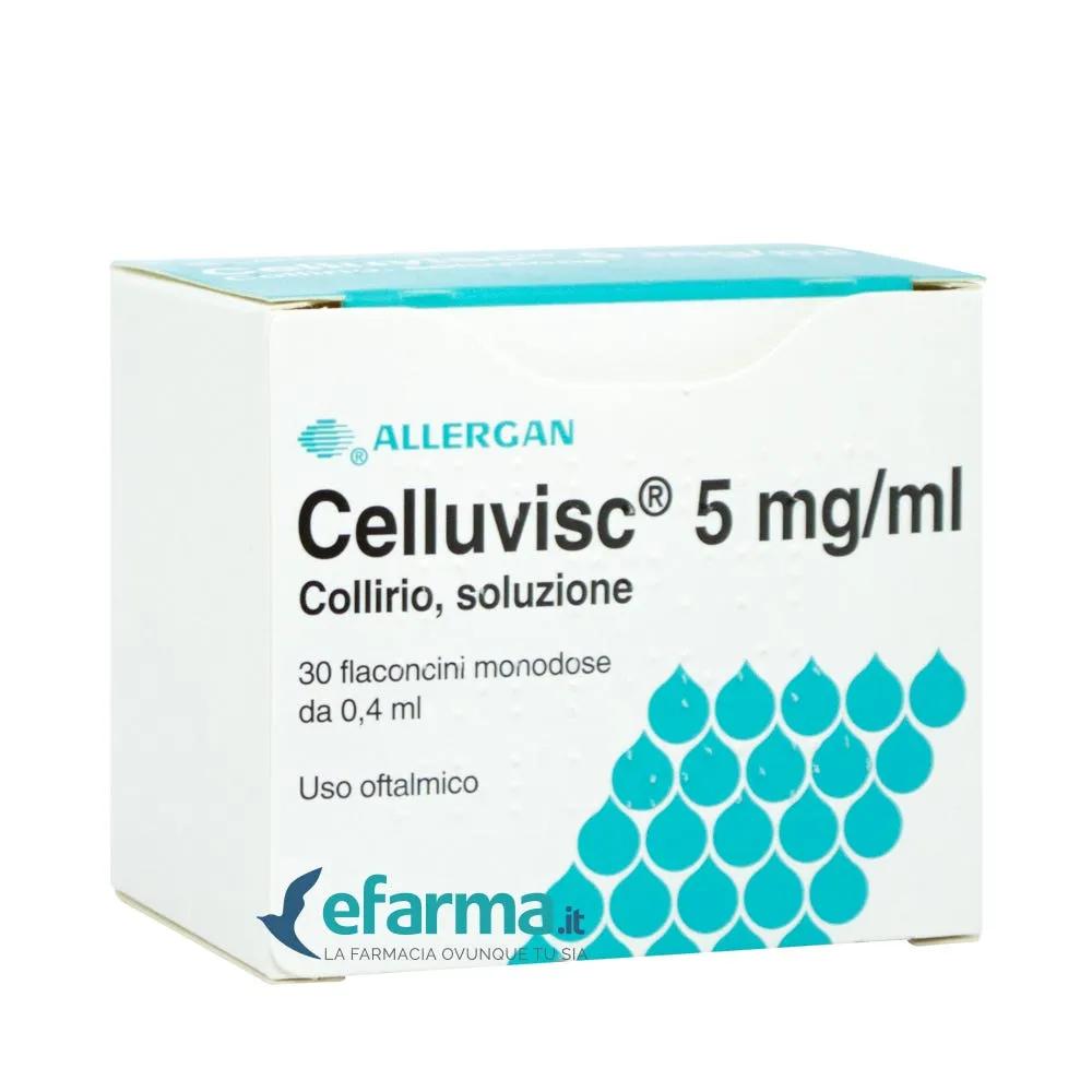 Celluvisc Collirio 5 mg/ml Carmellosa sodica 30 Flaconcini 0,4 ml