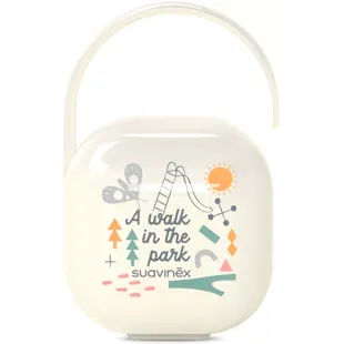 Suavinex Portachupetes con Asita Flexible para Colgar Walk Gris