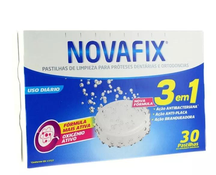 Novafix Tabletas para Prótesis Dentales y Ortodoncia 30 uds