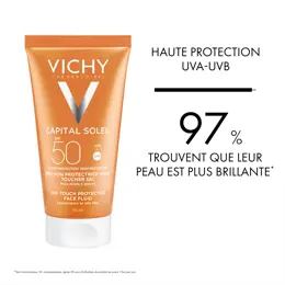 Vichy Capital Soleil Crème Solaire Visage Toucher Sec Indice SPF50 2x50ml