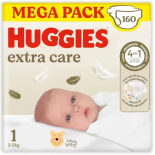 Huggies Extra Care Disney Diapers Size 1 (2-5 Kg) 160 Units
