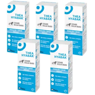 Solução lubrificante ocular Thea Hyabak 5x10 ml