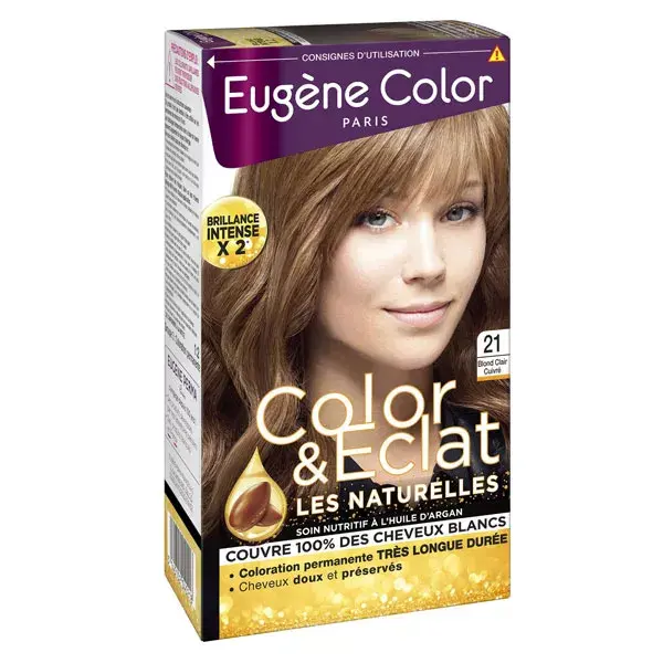 Eugène Color Les Naturelles Crème Colorante Permanente n°21 Blond Clair Cuivré
