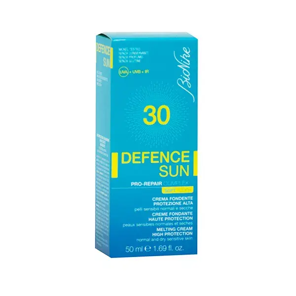 BioNike Defence Sun 30 Crema Solare Leggera Pelli Normali e Miste Viso 50 ml