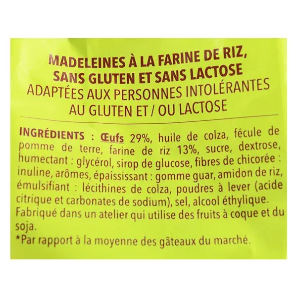 Gerblé Sans Gluten Madeleine 210g