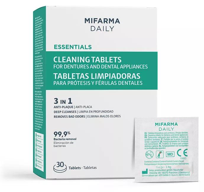 Mifarma Daily Tabletas Limpiadoras Prótesis Dentales y Ortodoncia 30 uds