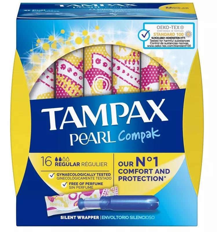 Tampax Pearl Compak Regular Tampões 16Uds