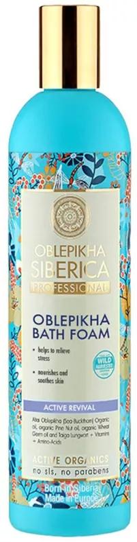 Natura Siberica Espuma de Banho Energizante e Fresca de Espinheiro-Marítimo com Hidrolato de Espinheiro-Marítimo 550ml