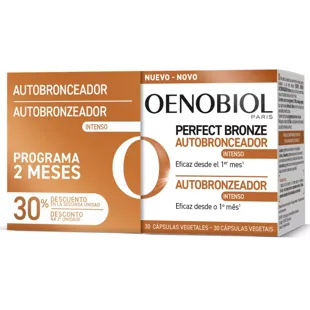 Oenobiol Perfect Bronze Intense Self-Tanning 2x30 Vegetable Capsules