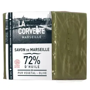 La Corvette Marseille Cubo di Spaone di Marsiglia Oliva Confezionato 500g