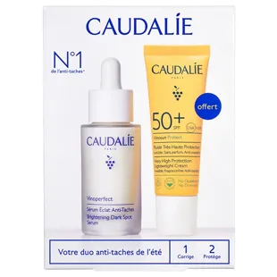 Caudalie Vinoperfect Anti-Dark Spot Radiance Serum 30 ml + GESCHENK Vinosun Ocean Protect Fluid SPF50+ 20 ml