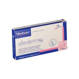 Virbac Allerderm Spot On Chats et Petits Chiens 6 Pipettes