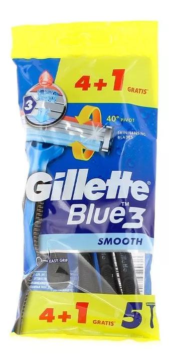 Gillette Maquinilla Afeitar Desechable Blue3 4+1 Uds