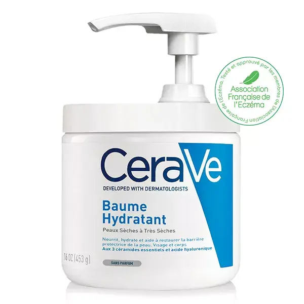 CeraVe Soins Moisturizing Face & Body Balm Pump Pot 454g