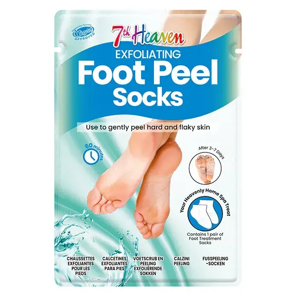 7th Heaven Masque Chaussettes Exfoliantes Pour Pieds Secs Usage Unique 1 Paire