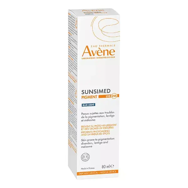 Avene Solaires Sunsimed Pigment UVB UVA Lumière Bleue DM 80ml